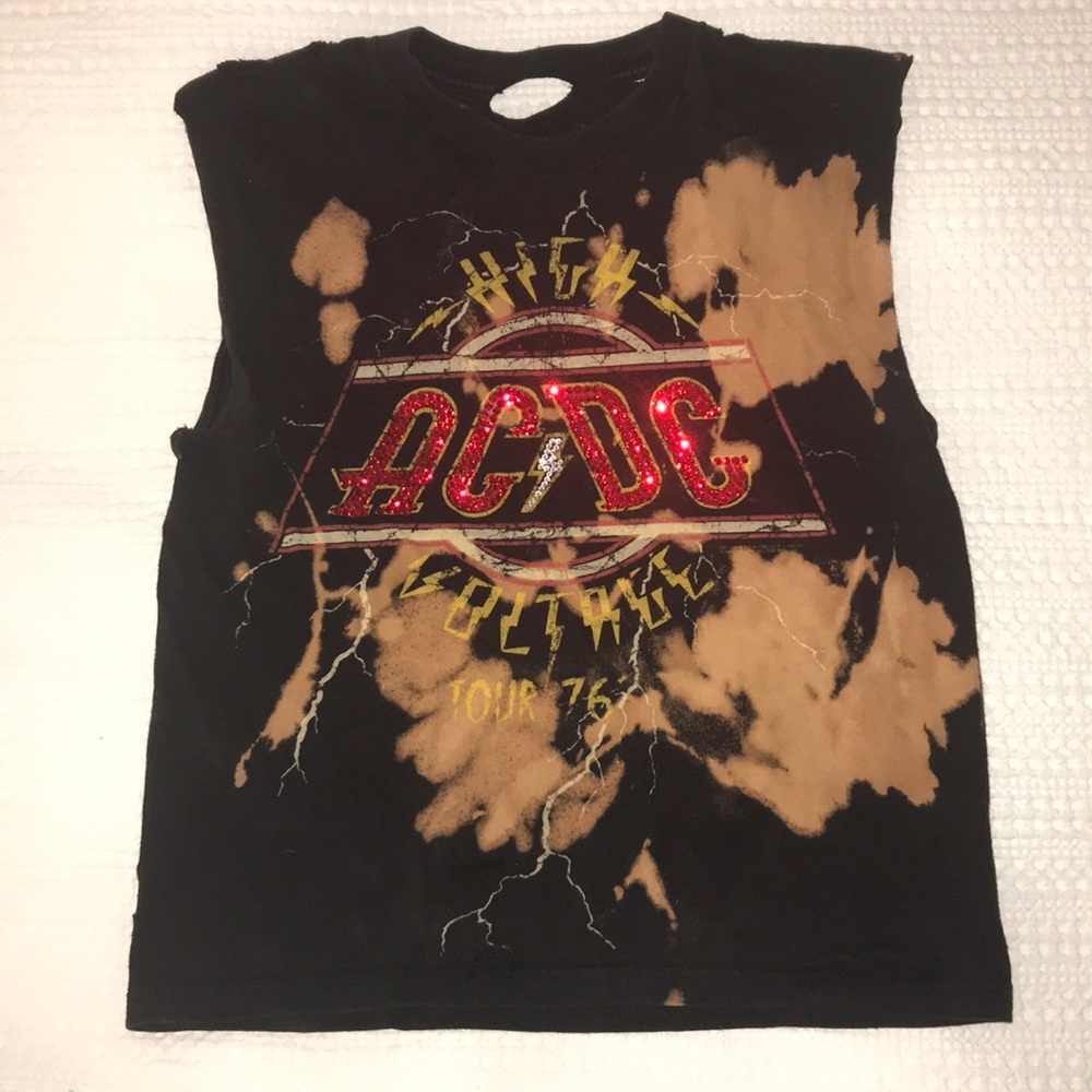Vintage | AC DC Tank | Swarovski Crystal | Small